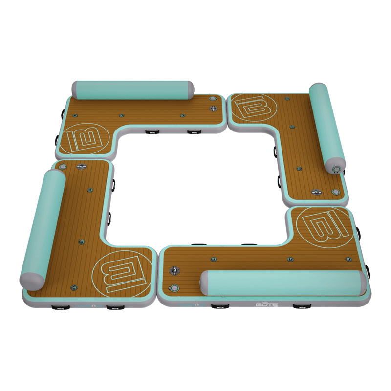 Top angled view of the Inflatable Dock Hangout Quad Square [Port]