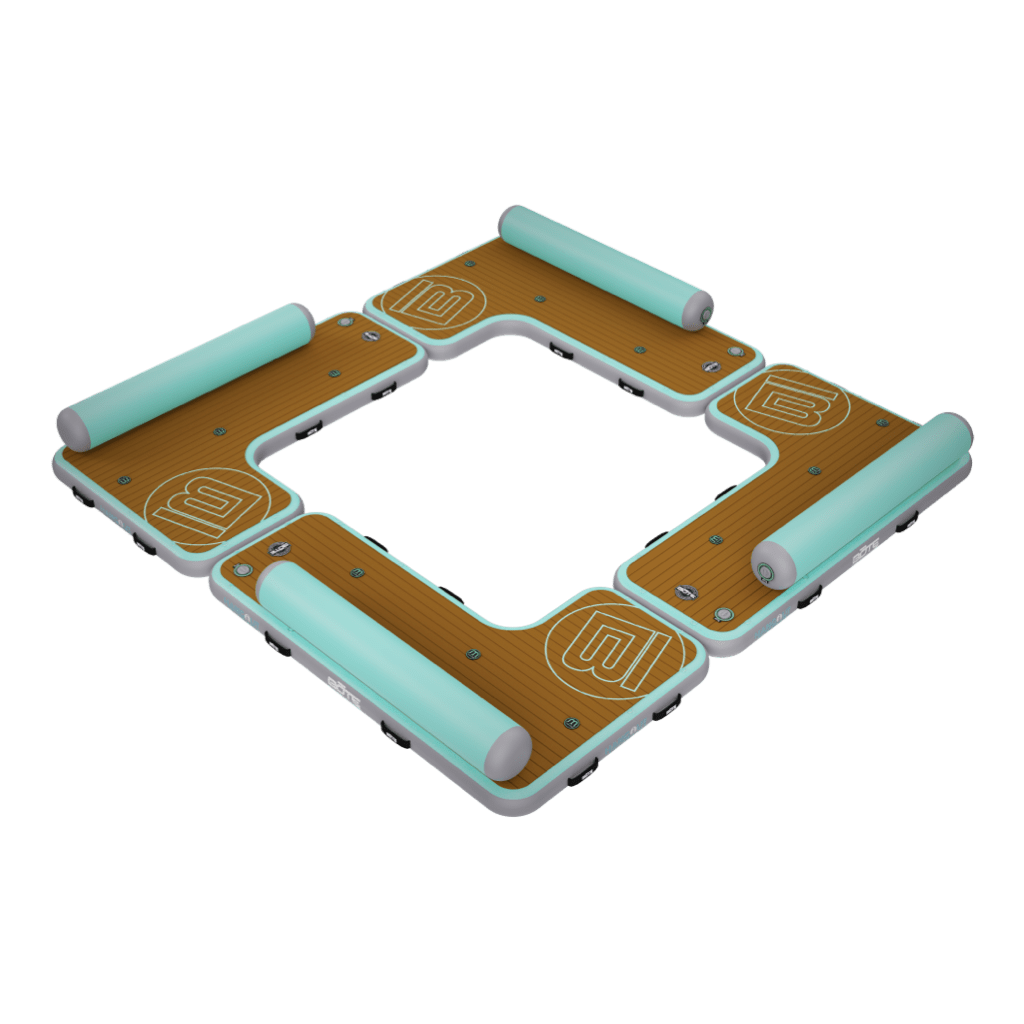 Top angled view of the Inflatable Dock Hangout Quad Square [Port]