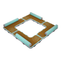 Top angled view of the Inflatable Dock Hangout Quad Square [Port]