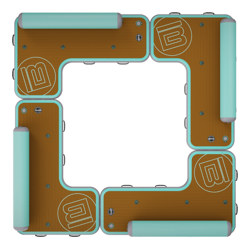 Top view of the Inflatable Dock Hangout Quad Square [Port]