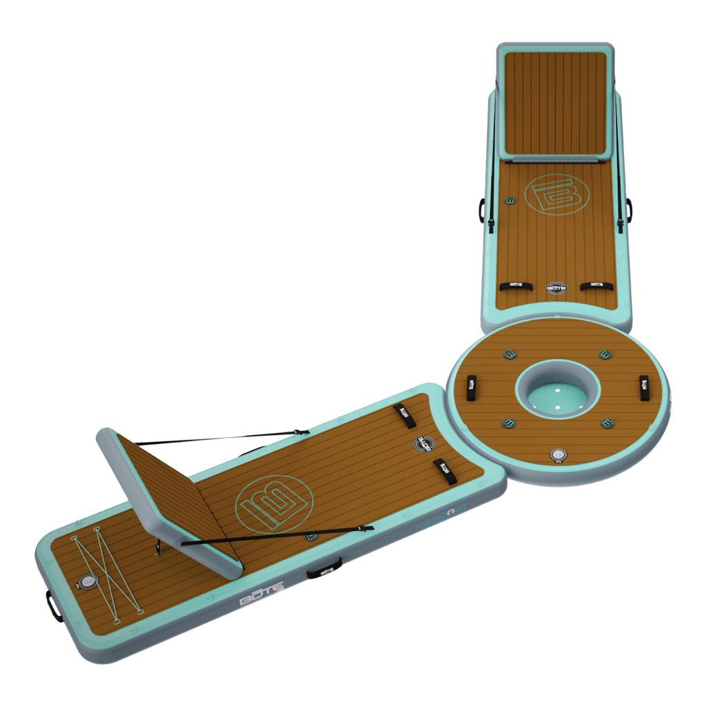 Front angled view of the Inflatable Hangout Lounge Bar Duo