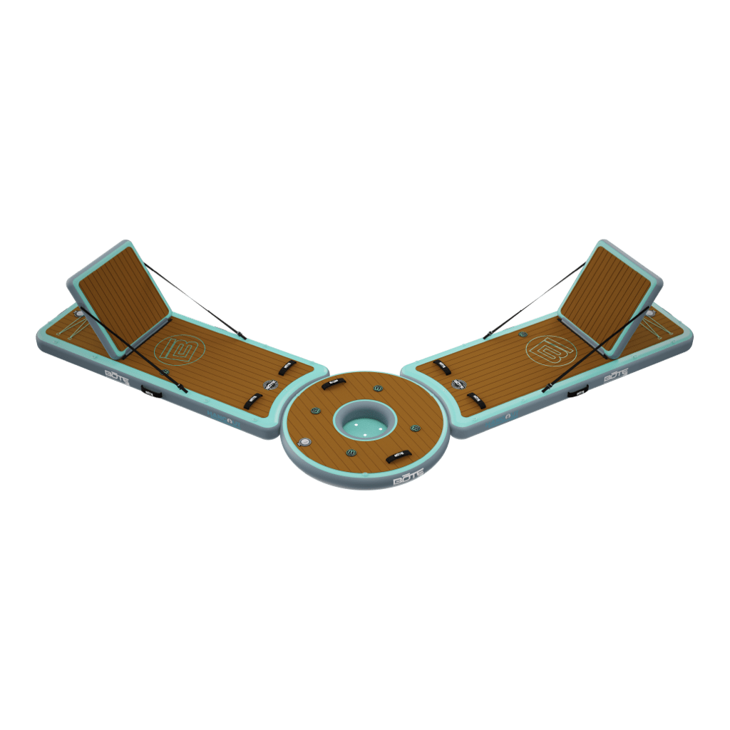 Front angled view of the Inflatable Hangout Lounge Bar Duo