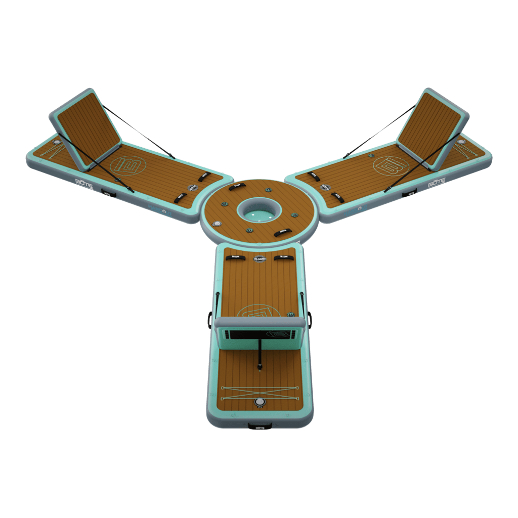 Front angled view of the Inflatable Hangout Lounge Bar Trio