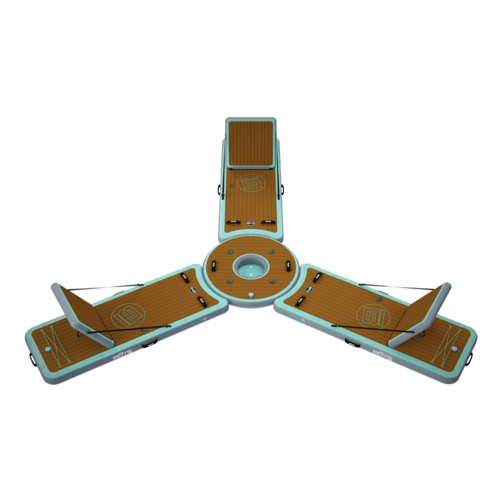 Top angled view of the Inflatable Hangout Lounge Bar Trio