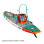 Rear View of Suggested Accessories for Flood 10'6" Classic Cypress Paddle Board