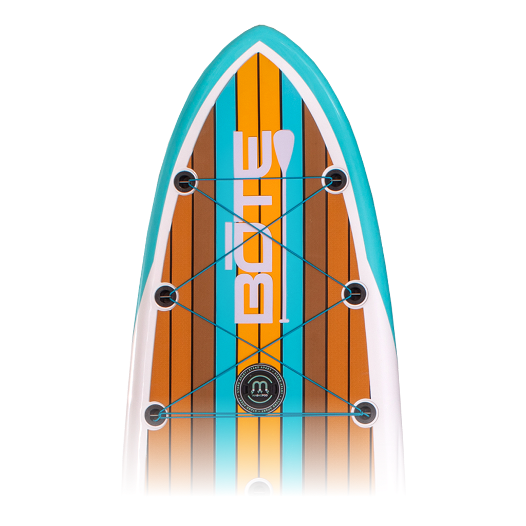 Close up of Flood 10'6" Full Trax Ochre Paddle Board