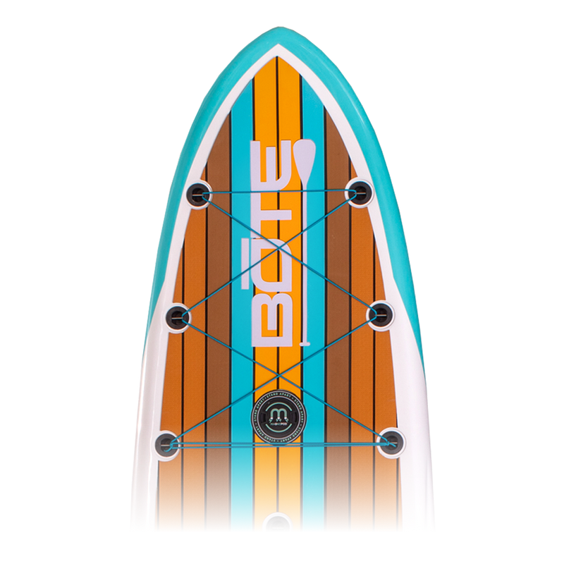 Close up of Flood 10'6" Full Trax Ochre Paddle Board