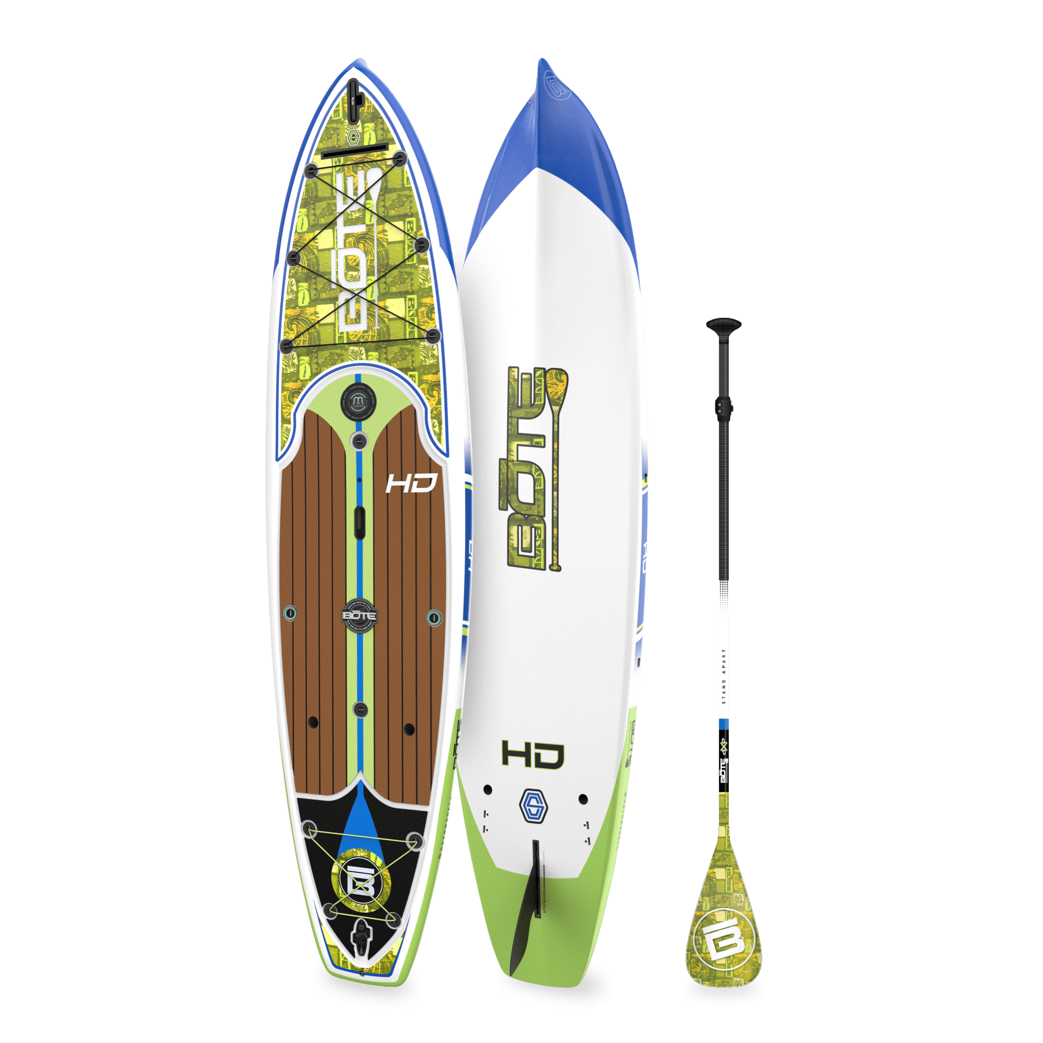 Top and bottom angled view of the HD 10′6″ Native Nalu Paddle Board