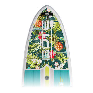 Zoomed in view of the 10'6" Breeze Aero Native Cuda inflatable paddle board