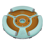 Top angled view of the Inflatable Dock Hangout 360 Duo with Bar