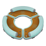 Front angled view of the Inflatable Dock Hangout 360 Trio