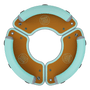 Top view of the Inflatable Dock Hangout 360 Trio