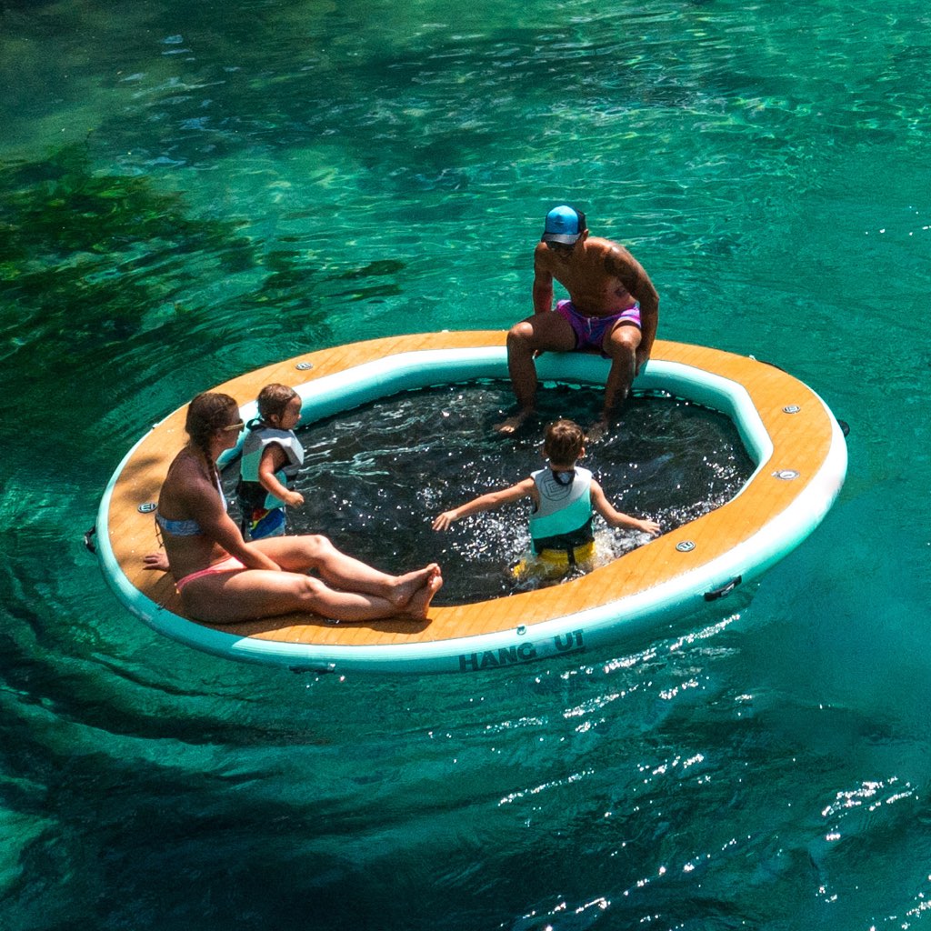 Inflatable Hangout Water Hammock | Round Floating Water Platform | BOTE