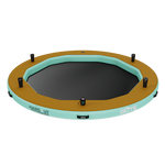 Top view of the Side view of the Inflatable Hangout Water Hammock 10 Classic with drinkware