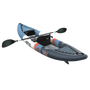 Inflatable kayak with paddle