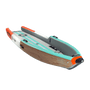 Front angle view of the Deus Aero inflatable kayak in Classic Cypress. 