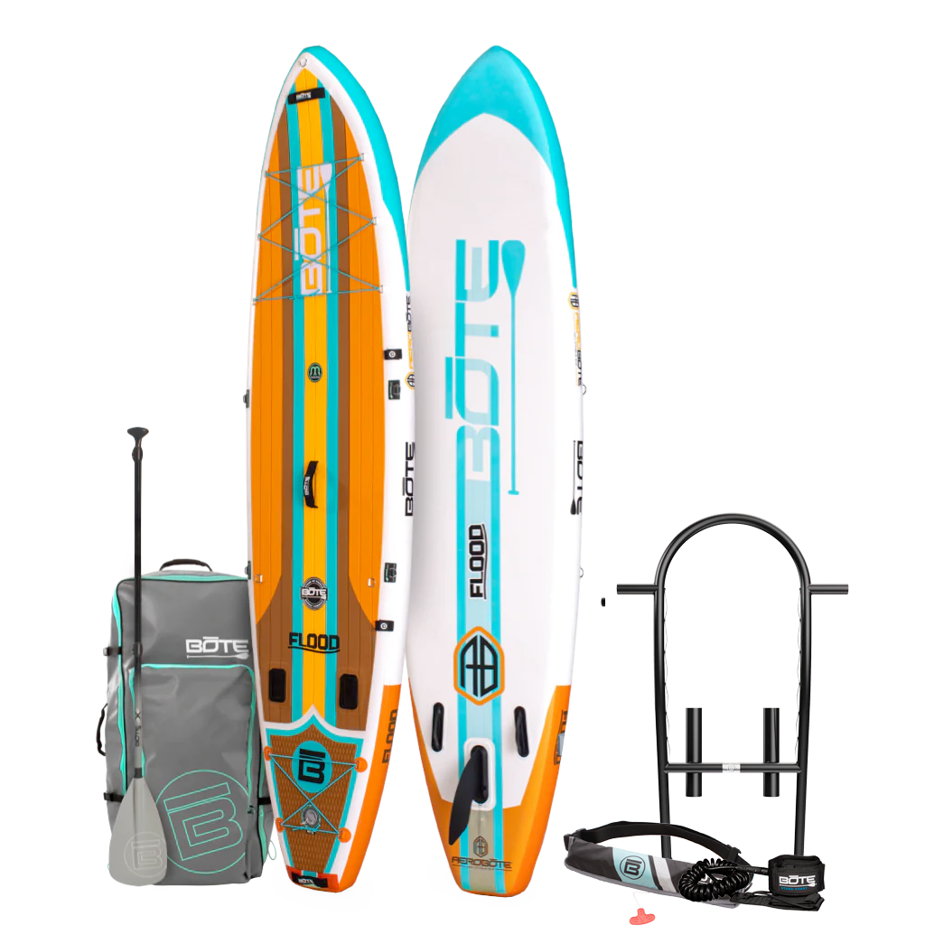 Flood Aero 11′ Full Trax Ochre Inflatable Paddle Board Package