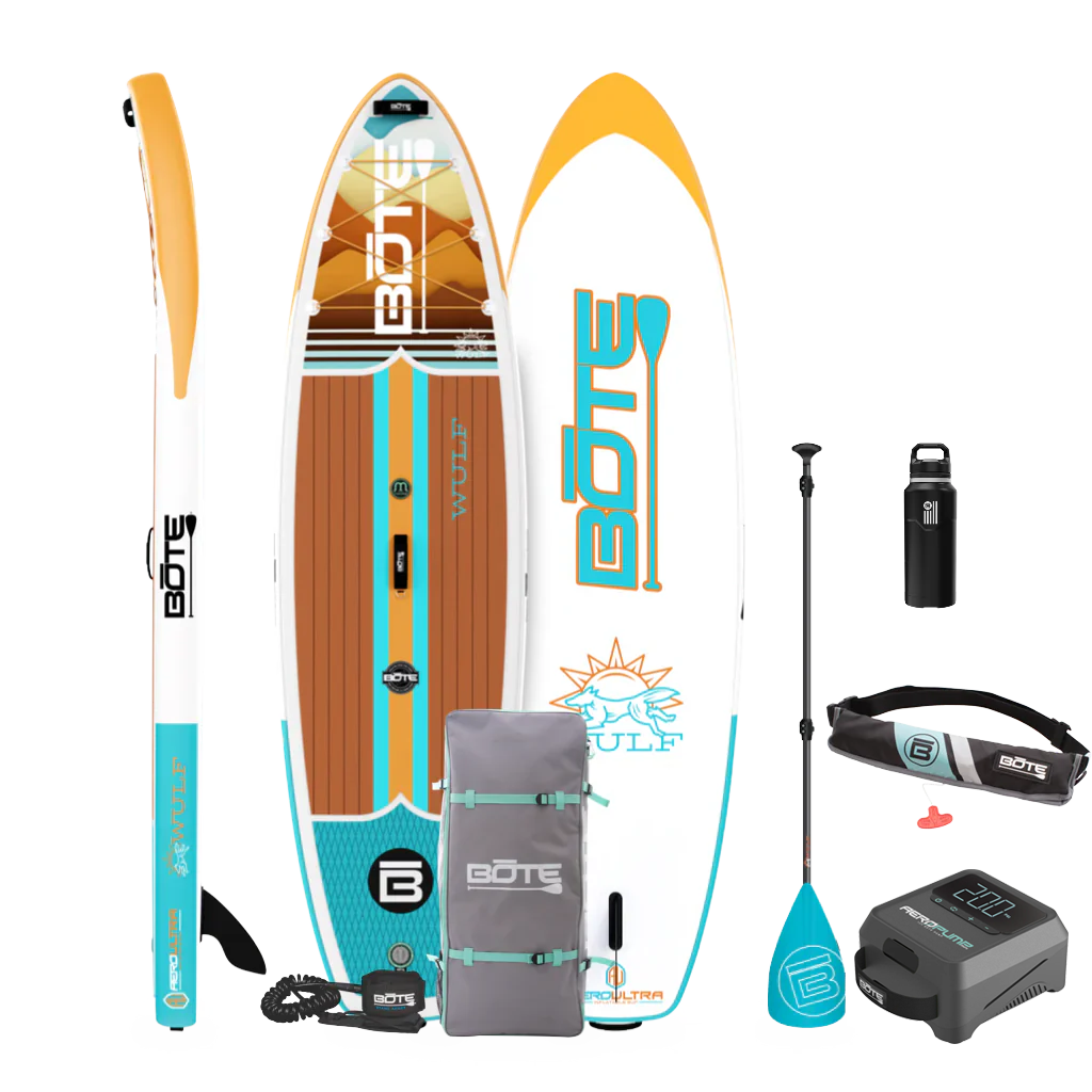 WULF Aero 11'4" Native Dune Inflatable Paddle Board Package