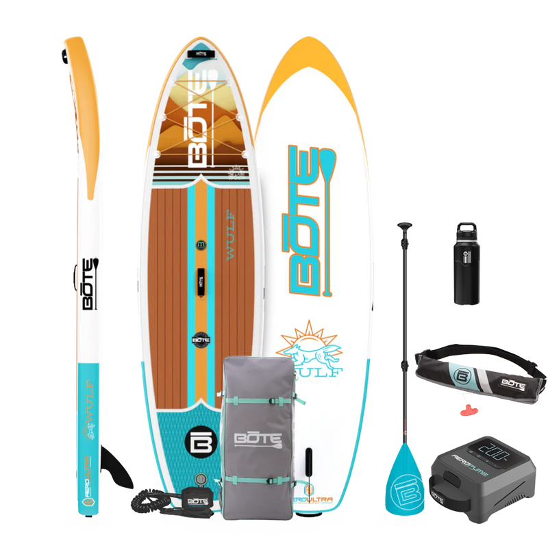WULF Aero 11'4" Native Dune Inflatable Paddle Board Package