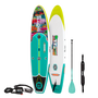 Angled view of the Breeze 11′6″ Native Spectrum Paddle Board Package
