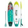 Top, side, and bottom view of the Breeze 11′6″ Native Spectrum Paddle Board