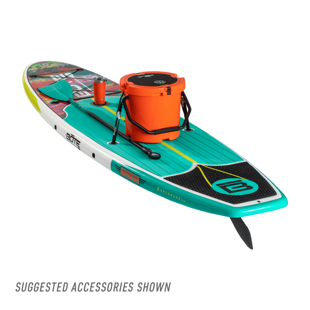 Rear view of the Breeze 11′6″ Native Spectrum Paddle Board Package