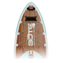 Zoomed in nose view of the HD Aero 11′6″ Classic Mangrove Inflatable Paddle Board