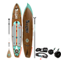 Top and bottom angled view of the HD 12′ Classic Mangrove Paddle Board Package
