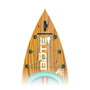 Zoomed in nose view of the Rackham 12′ Classic Mangrove Paddle Board