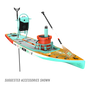 Front angled view of the Rackham 12′ Classic Mangrove Paddle Board with suggested accessories