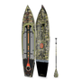 Top and bottom angled view of the Rackham 14′ Verge Paddle Board with paddle