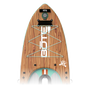 Zoomed in view of the Rackham Aero 12′4″ Classic Mangrove Inflatable Paddle Board nose area