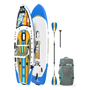Top and bottom angled view of the Rackham Aero 12′4″ Native Fusion Apex Inflatable Paddle Board