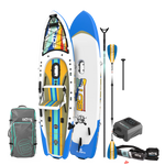 Top and bottom view of Rackham Aero in Native Fusion shown with carry bag and accessories.