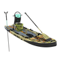 Front angled view of the Rackham Aero 12′4″ Verge Camo Inflatable Paddle Board Package
