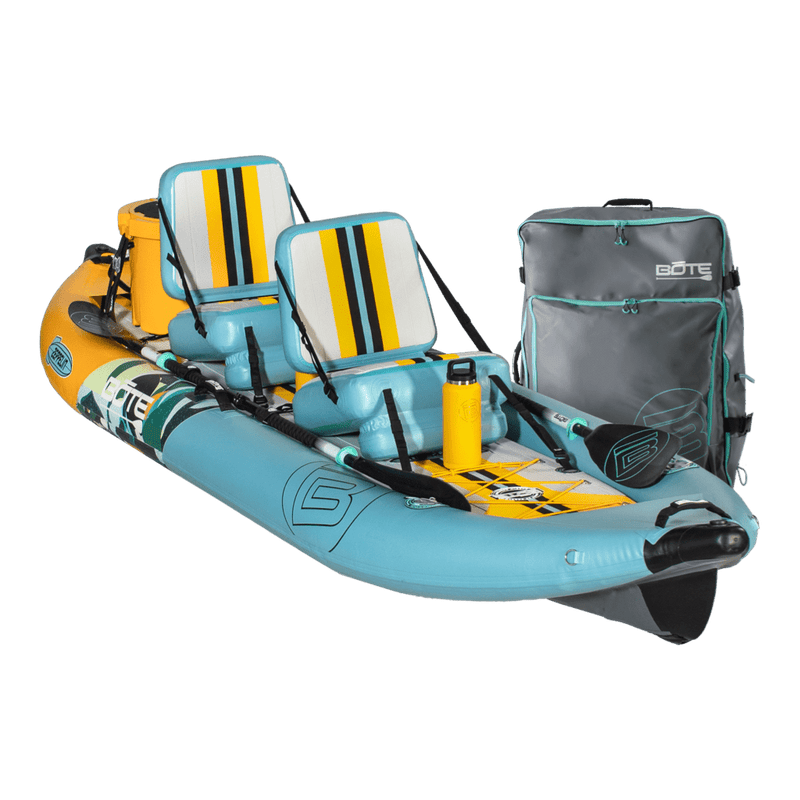 thumbnail image 2 of BOTE Zeppelin Aero Inflatable Kayak For Adults & Kids Includes Travel Bag Adjustable Seat 1 Person Single Rider Blow Up Kayaking For Fishing Hunting Leisure Multiple Colors 2 of 11