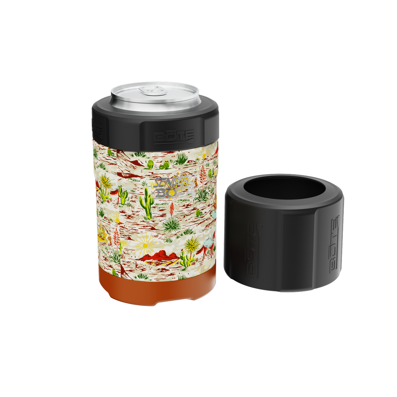 A detailed image of the MAGNEChill Can Cooler Switch Native Sendero, showing its design and key features.