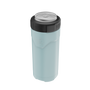 A detailed image of the MAGNEChill Can Cooler Slim Steel Blue, showing its design and key features.