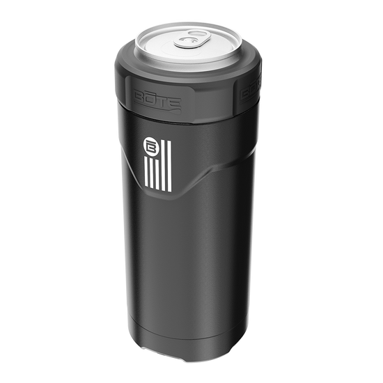 A detailed image of the BOTE Nation MAGNEChill Can Cooler Slim, showing its design and key features.