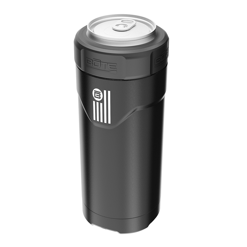 A detailed image of the BOTE Nation MAGNEChill Can Cooler Slim, showing its design and key features.