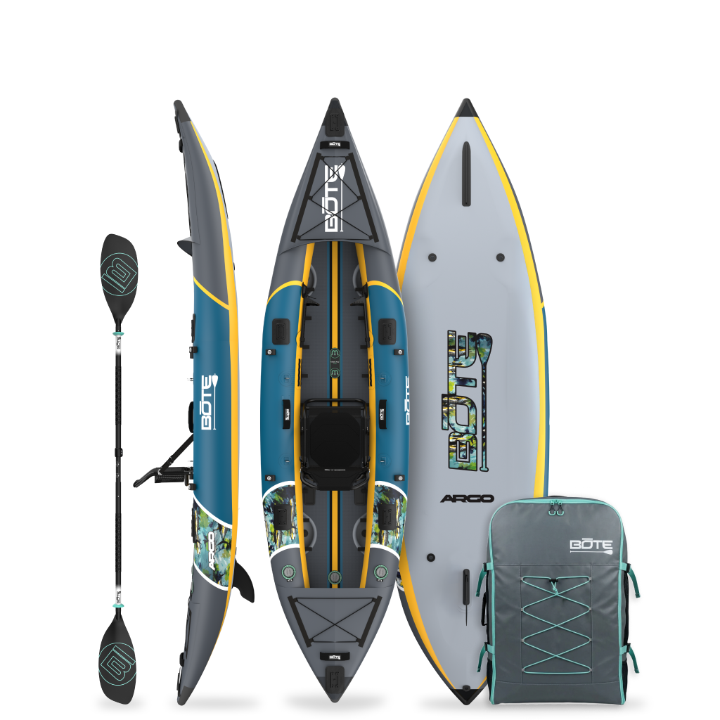 BOTE Argo Aero Inflatable Fishing Kayak Fischer, 13ft