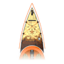 Zoomed in top view of the 14′ Bug Slinger® Backwater Paddle Board