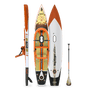 Top, side, and bottom view of the Rackham 14′ Bug Slinger® Backwater Paddle Board