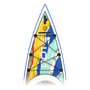 Zoomed in nose view of the Rackham 14′ Native Fusion Paddle Board 