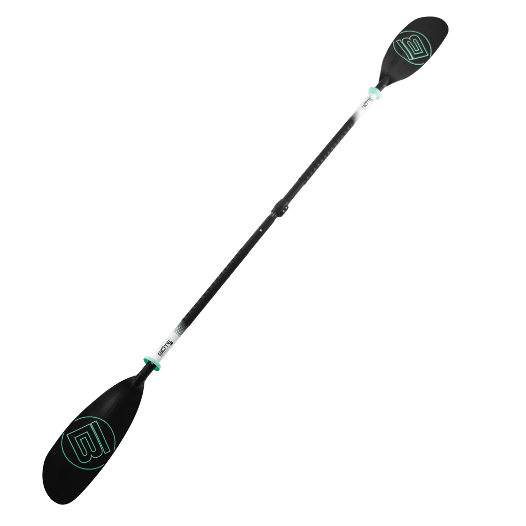 Angled view of the 5-pc kayak paddle
