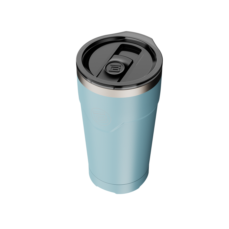 A detailed image of the MAGNETumbler 20oz with Lid Steel Blue, showing its design and key features.