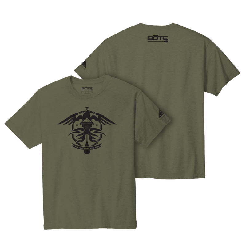 Front and back image of the Men's Folds of Honor Tee