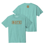 Front and back image of the Mens Box Logo Tee Shirt