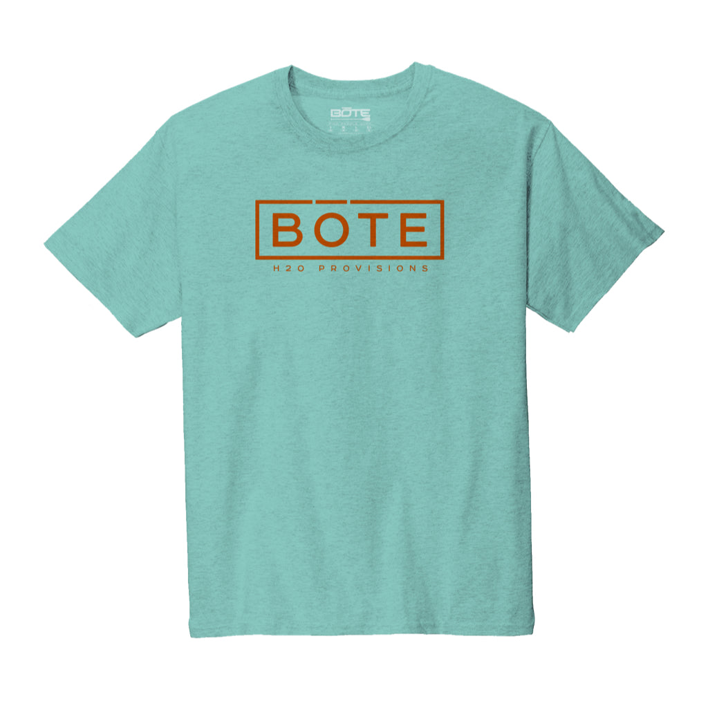 Front view of the Mens Box Logo Tee Shirt