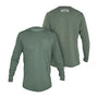 Front and back image of the Men's Low Pro Tech Long Sleeve Dark Olive Heathered